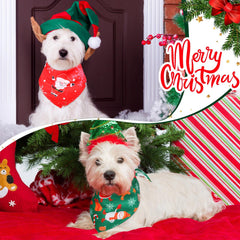 Kigeli bandanas navidad Santa para paseos festivos con la mascota