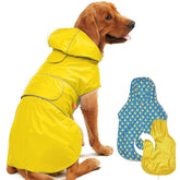 Kimee abrigo impermeable para perros, diseño reversible para dos estilos en lluvia.
