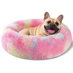 Cama Kimpets para perros con diseño donut redondo para abrazar y dormir plácidamente.