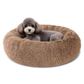 Kimpets cama para perro redonda de 20 pulgadas ofrece confort suave para dormir
