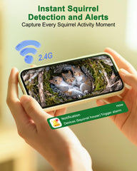 KinetCam entradas duales resistentes para evitar mordidas y asegurar la vigilancia.
