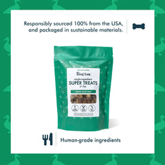 King Lou Pets snacks dentales para perros, textura crujiente.