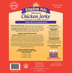 Kingdom Pets bolsa jerky 3 libras, práctico para entrenar y recompensar.