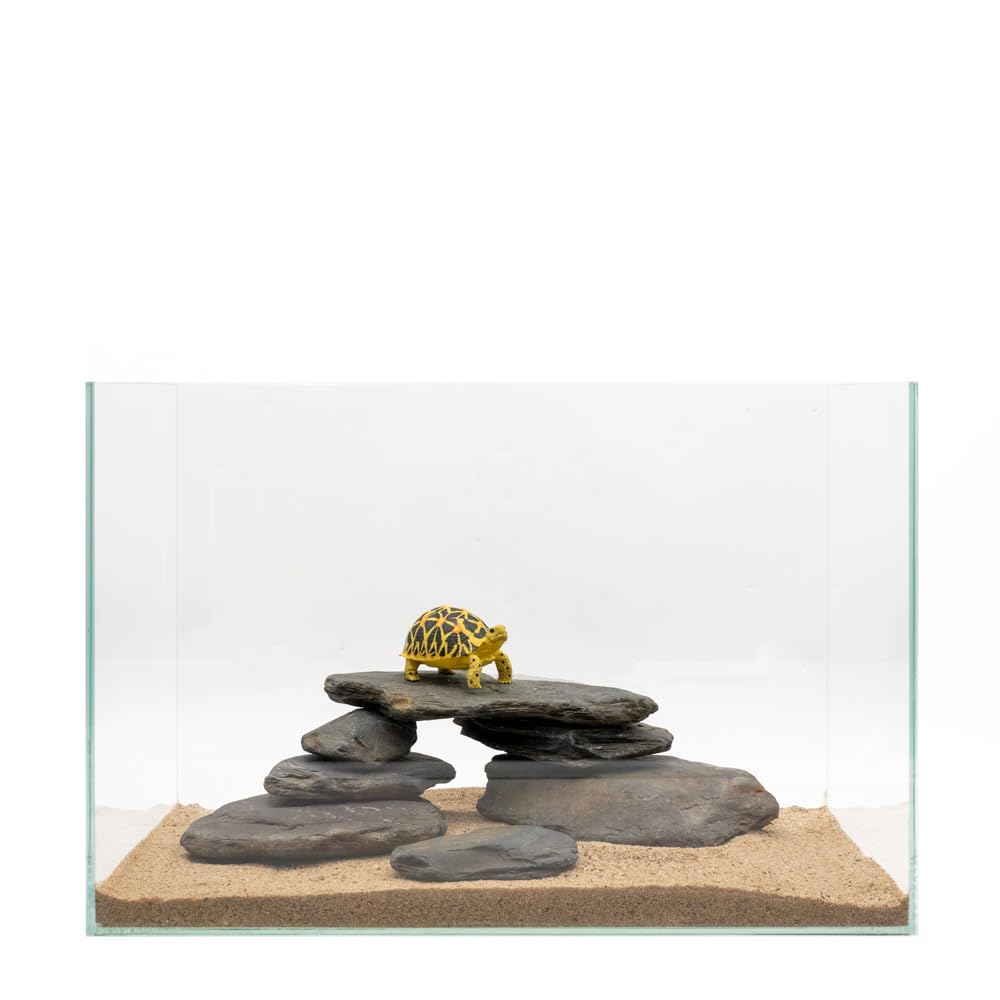 Piedras de laja natural KINGRUI para acuario, aspecto natural y seguro para peces