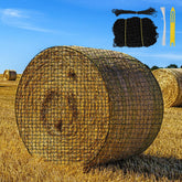 kingump hay-net bale redondo 5x5: alimentación lenta y ordenada.