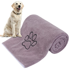 Toalla KinHwa para perros 30x50, microfibra absorbente para secado rápido.