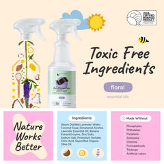Kin+Kind limpiador natural para suelos y textiles del hogar.