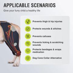 KISFLY protección pata trasera de perro para evitar irritación.