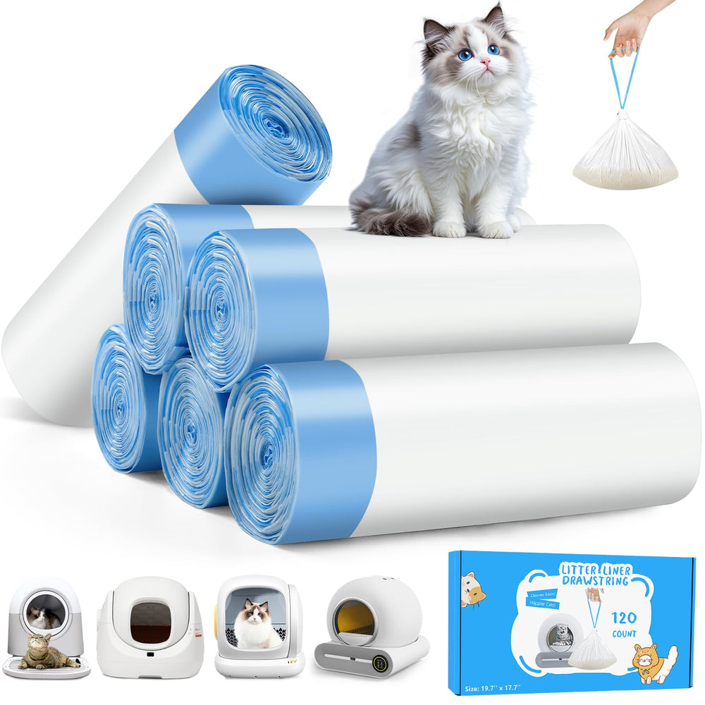 Kitcanis funda para caja de arena, 120 unidades, limpieza rápida