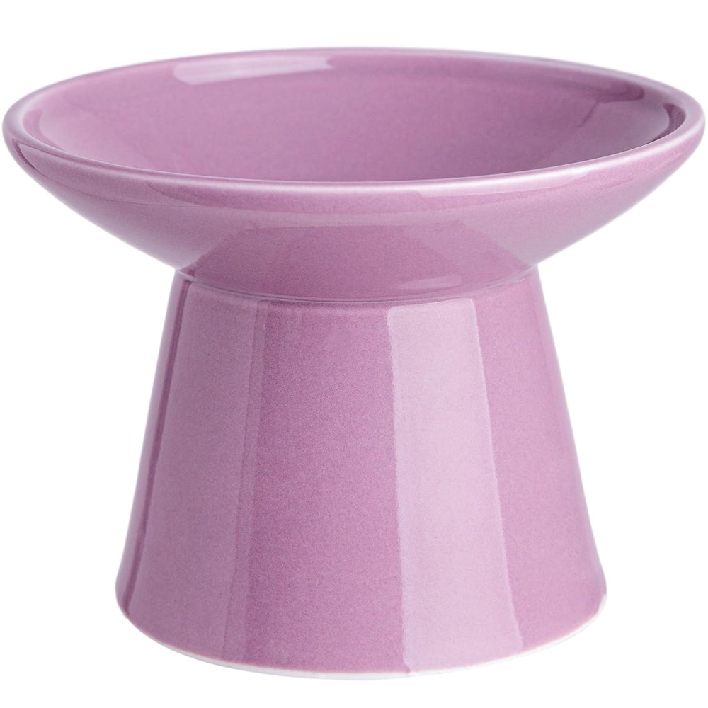 KITCHENLESTAR cuenco elevado de cerámica de 6,2 pulgadas facilita comer sin forzar el cuello.