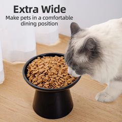Tazon alto ergonomico KitchenLestar para gatos mayores