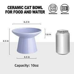 KITCHENLESTAR tazón-agua-gato-cerámica, cómodo al beber.