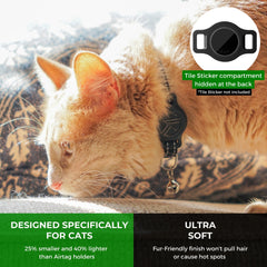 Kitty Kompass uso fácil, coloca la etiqueta de rastreo en el collar del gato.