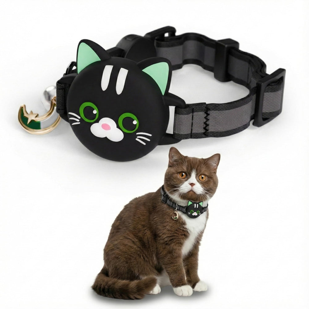 KittyTag collar con AirTag incorporado para rastreo preciso y seguro