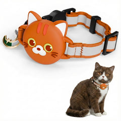 KittyTag collar con soporte para AirTag, mayor visibilidad nocturna.