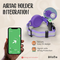 KittyTag collar ajustable 9-12 pulgadas para confort diario