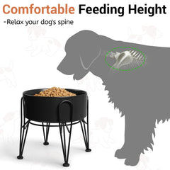 Kitwinney soporte de metal antideslizante mantiene los cuencos en su lugar.