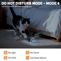 KiwiLove Juguete Gato Autonomo 4 Modos Azul para juego fuera de casa