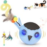 KiwiLove Juguete Gato Interactivo Bola Movimiento Azul para ejercicio diario