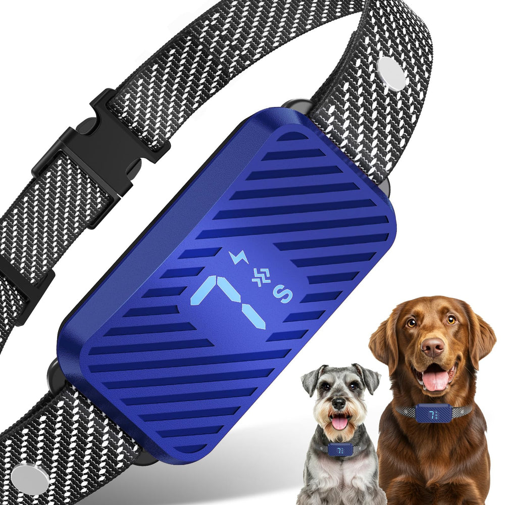 KJKZO collar anti-ladrido con IA en un perro grande, precisión para entrenamiento suave