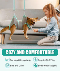 Kkiimatt arnés-hamaca para perros pequeños, sujeción estable para uñas.