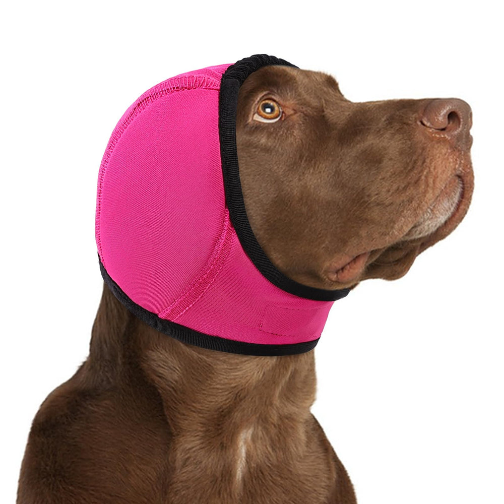 KOESON gorro calmante para perro en rosa ayuda a calmar ante ruidos