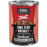 KOHA Lone Star Brisket Estofado en lata, carne como primer ingrediente.