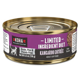KOHA Paté de canguro para gatos en lata, ideal para estómagos sensibles.