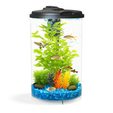 AquaView 3-Gallon 360 con luz LED para iluminación nítida de peces