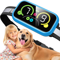 Kollgux Collar anti ladridos Pro, vista frontal, ayuda a reducir ladridos en entornos domésticos.