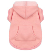 Koneseve sudadera-perro-capucha-rosa-general, comodidad diaria para paseos y juego.