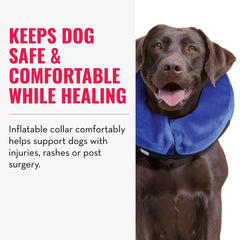 KONG Cloud E-Collar: tejido resistente evita desgarros durante la recuperación.
