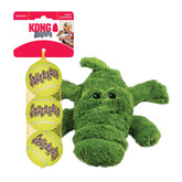 KONG Cozie Ali Alligator, juguete suave para acurrucarse y consuelo en casa.