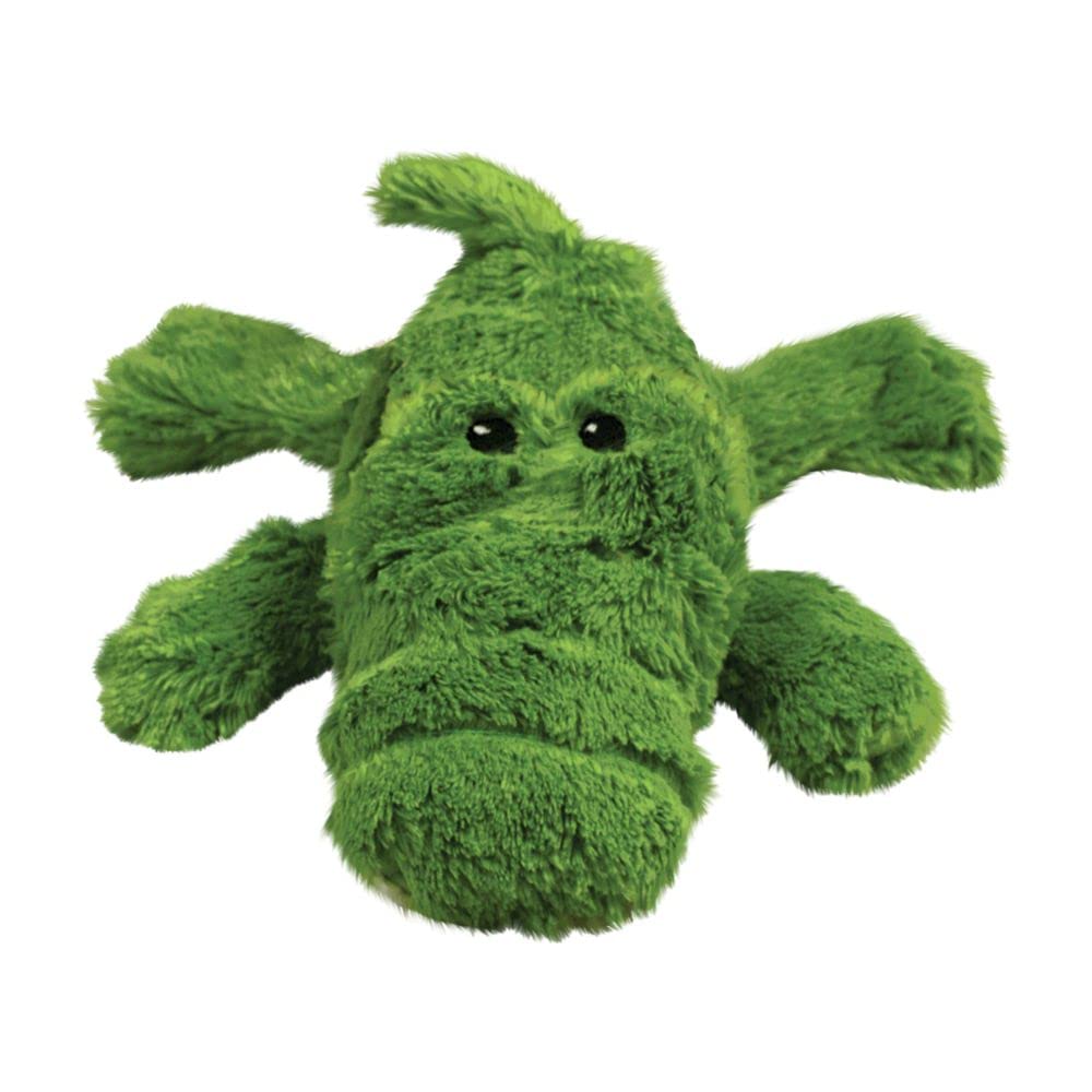 KONG Cozie Ali Alligator, enfoque en abrazos interiores para confort y juego suave.