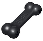 KONG Dog Goodie Bone Extreme, dos unidades negras, estimula la masticación para perros activos