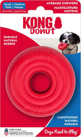 KONG Donut, juguete-perro-duradero para masticar, seguro y placentero