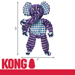 KONG Floppy Knots: chirrido integrado para juego interactivo y estimulación auditiva.