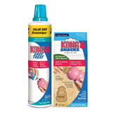 KONG Premios fáciles 14oz para cachorro con boquilla para rellenar sin ensuciar.