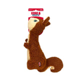 KONG Scruffs Ardilla, peluche de 38 cm, ideal para juego y abrazo.