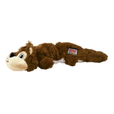 KONG Scrunch Knots Squirrel, pelaje realista, juego seguro para perros