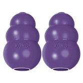 KONG Senior: juguete de goma natural suave para perros mayores, masticación segura.