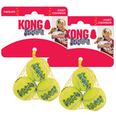 KONG Squeakair Ball: pelotas de tenis con chirrido para juegos de traer