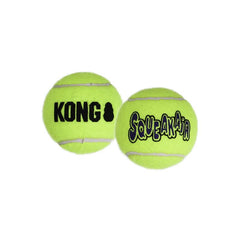 KONG Squeakair bola-tenis con pito incentiva el juego y la diversión