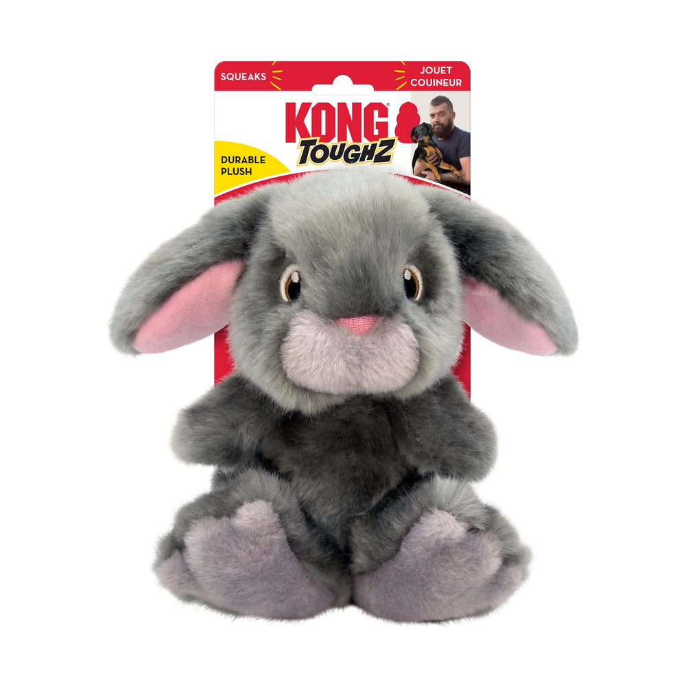 KONG Toughz peluche resistente, acercamiento a la textura suave para juego y abrazo