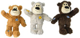 KONG Wild Knots oso con peluche exterior suave, ideal para juego cómodo y mordidas suaves.