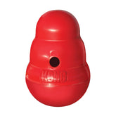 Juguete interactivo KONG Wobbler para perros medianos: premia y entretiene.