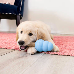 KONG Ziggies Puppy Small presenta textura firme y masticable para masticar.