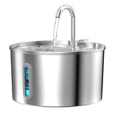 KOOGMOON fuente de gatos en acero inoxidable, 2.2 L para hidratación constante.
