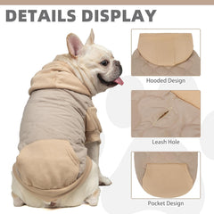 KOOLTAIL abrigo con bolsillo práctico, espacio para bolsas y snacks.