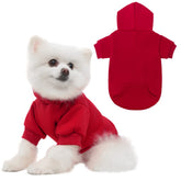KOOLTAIL Basic Dog Hoodie, vista frontal, tela suave para paseos cómodos.